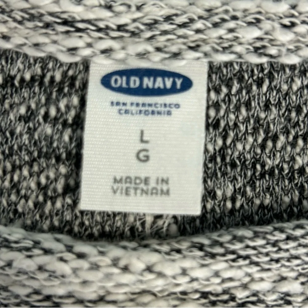 Old Navy Gray Knit Pullover Midi Dress sz L Soft Casual A-Line Office Church - Picture 6 of 11